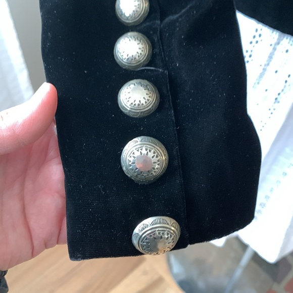 Vintage Lucia Lukken Velvet Blazer with Western Style Buttons - Picture 13 of 16